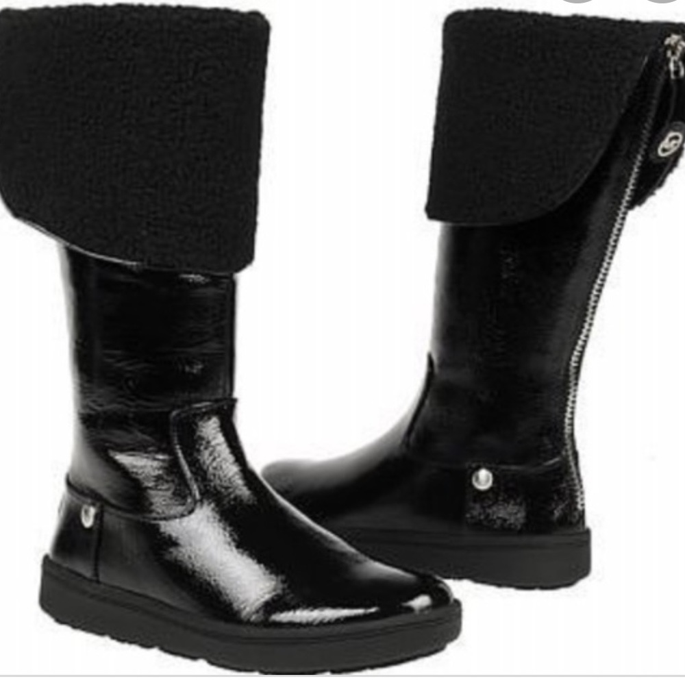 Michael Kors patent leather boots